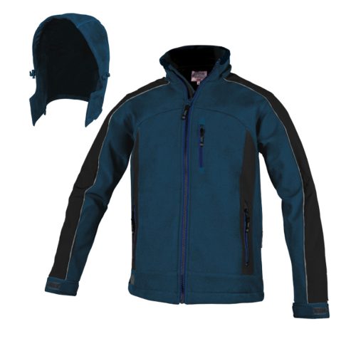 CLASSWORK Stretch Softshell kék kabát