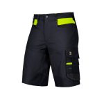 Bari Stretch Rip-Stop Fekete rövidnadrág