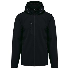 Unisex 3-layer levehető ujjú softshell dzseki